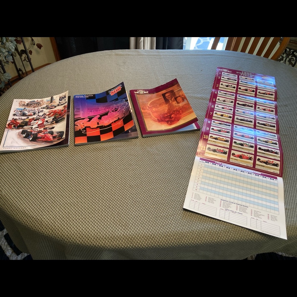 Indianapolis 500 programs and poster
